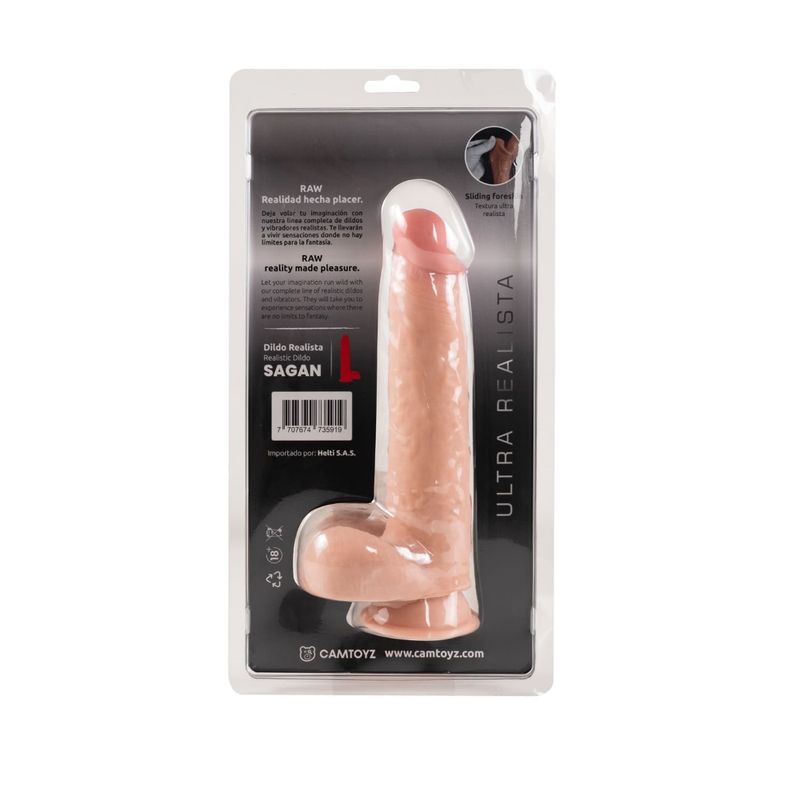 Raw Ultra Realistic Double Layered Dildo Sagan Medium