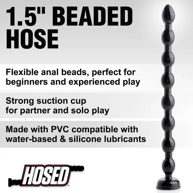 Hosed 19in Beaded Anal Snake