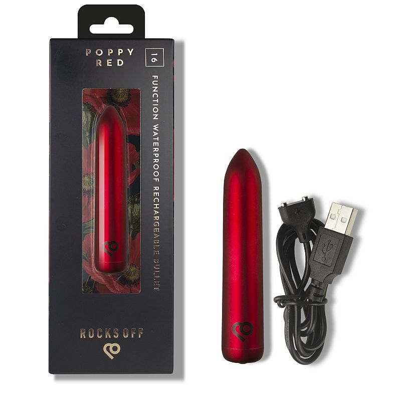 Poppy Red Rechargeable Bullet