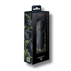 Rechargeable 16 Mode Silicone Mini Wand Black Tulip