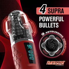 Hypershaker Automatic App Controlled LCD Masturbator Red