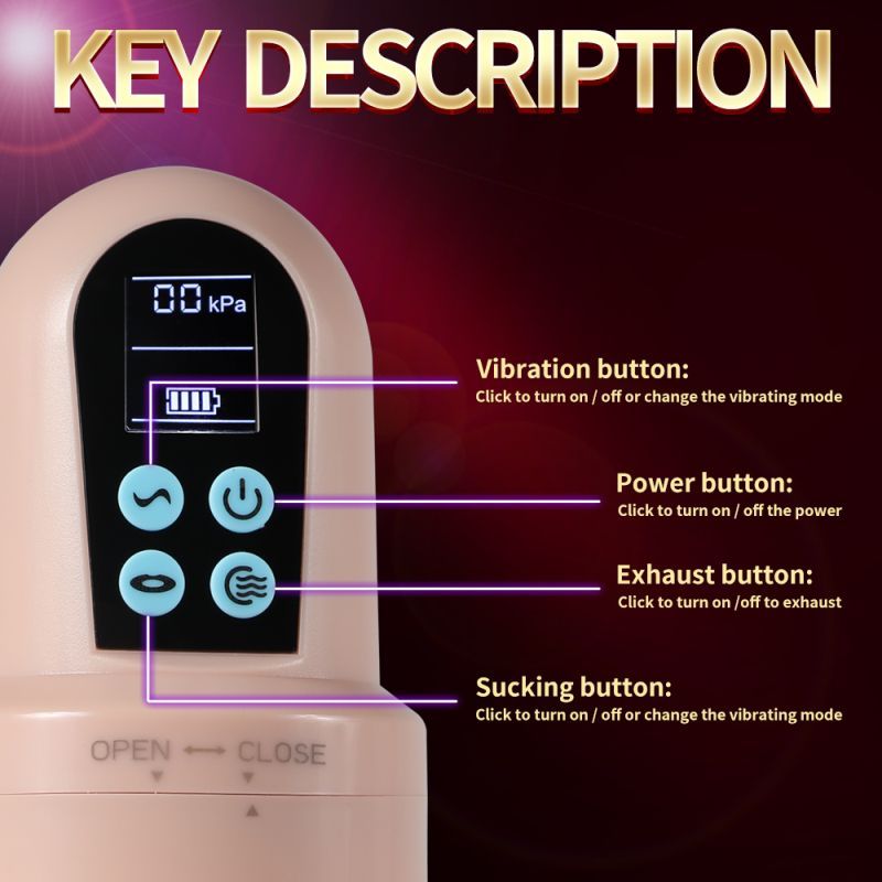 Suctroker Dual Density Vibrating Sucking Vaginal Masturbator V3