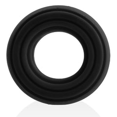 Roto Grooved Gripper Ribbed Cockring Black