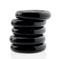 Jacker Stack 5 Pc Strong Cock Ring Black