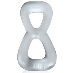 Boomerang Double Cockring Ball Stretcher Clear