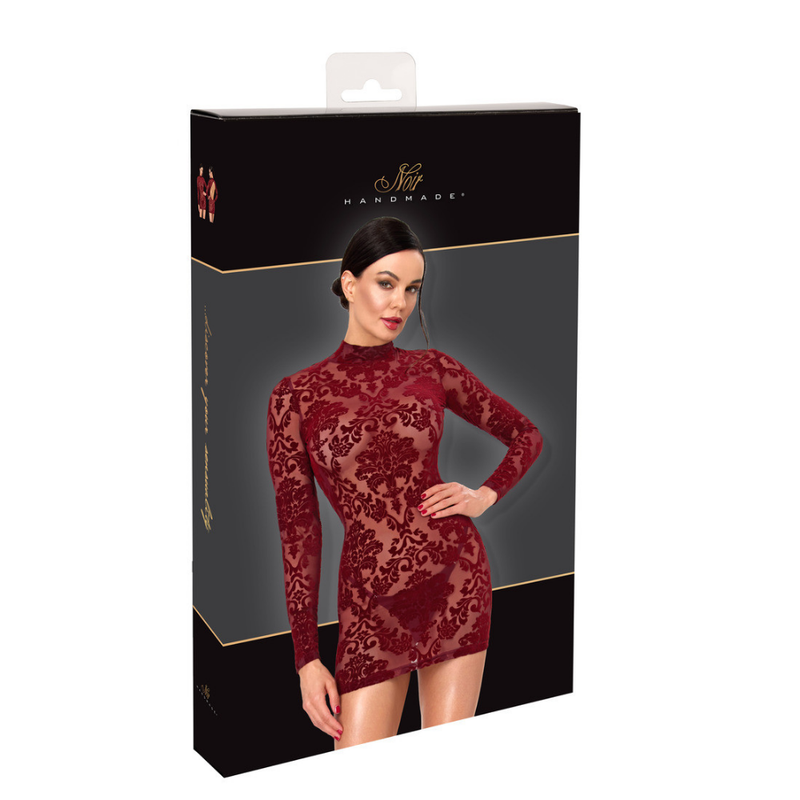 Masquerade Open Back Mini Dress Burgundy