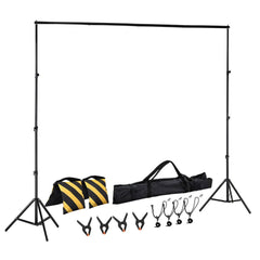 2.5X3M Photography Backdrop Stand Kit Studio Screen Photo Background Support Bag - Shhh...
