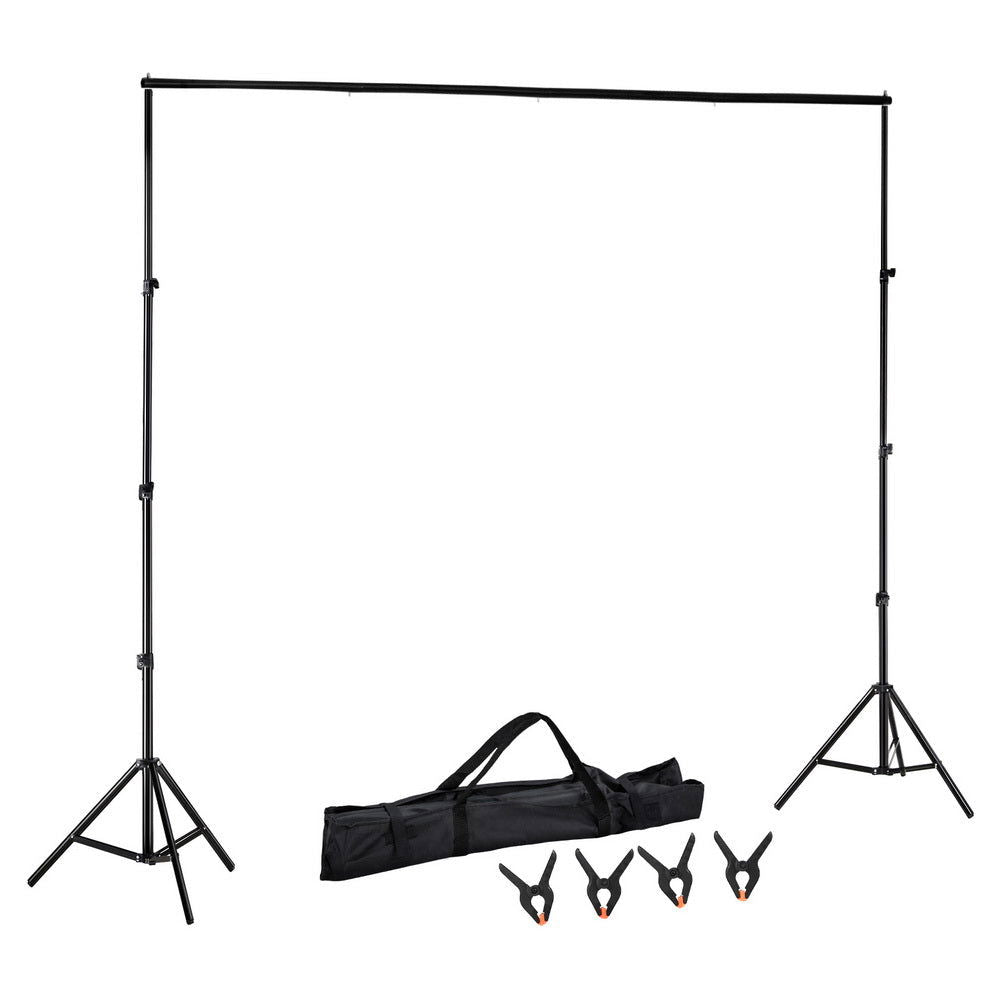 2.5X3M Photography Backdrop Stand Kit Studio Screen Photo Background Support Set - Shhh...