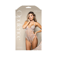 OPULENCE Iridescent Pearl Teddy - S/M