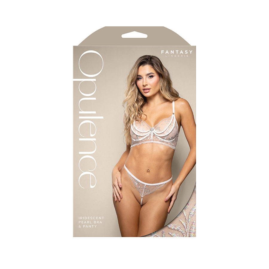 OPULENCE Iridescent Pearl Bra & Panty - M/L