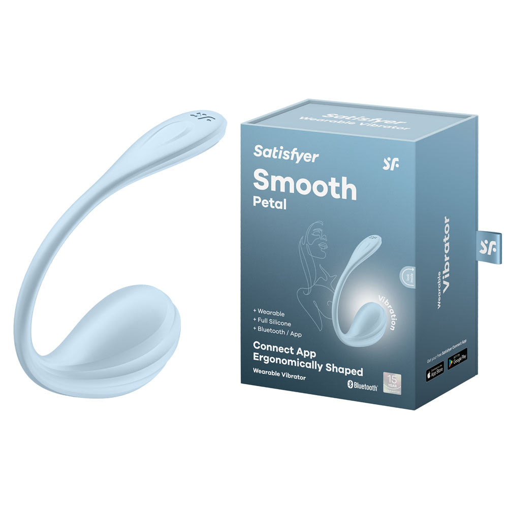 Satisfyer Smooth Petal Wearable G-Spot Vibe - Blue