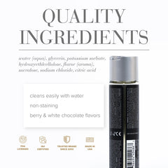 JO Gelato White Chocolate Raspberry Lube - 120 mL - White Chocolate Raspberry Flavoured Water Based Lubricant - 120 ml Bottle