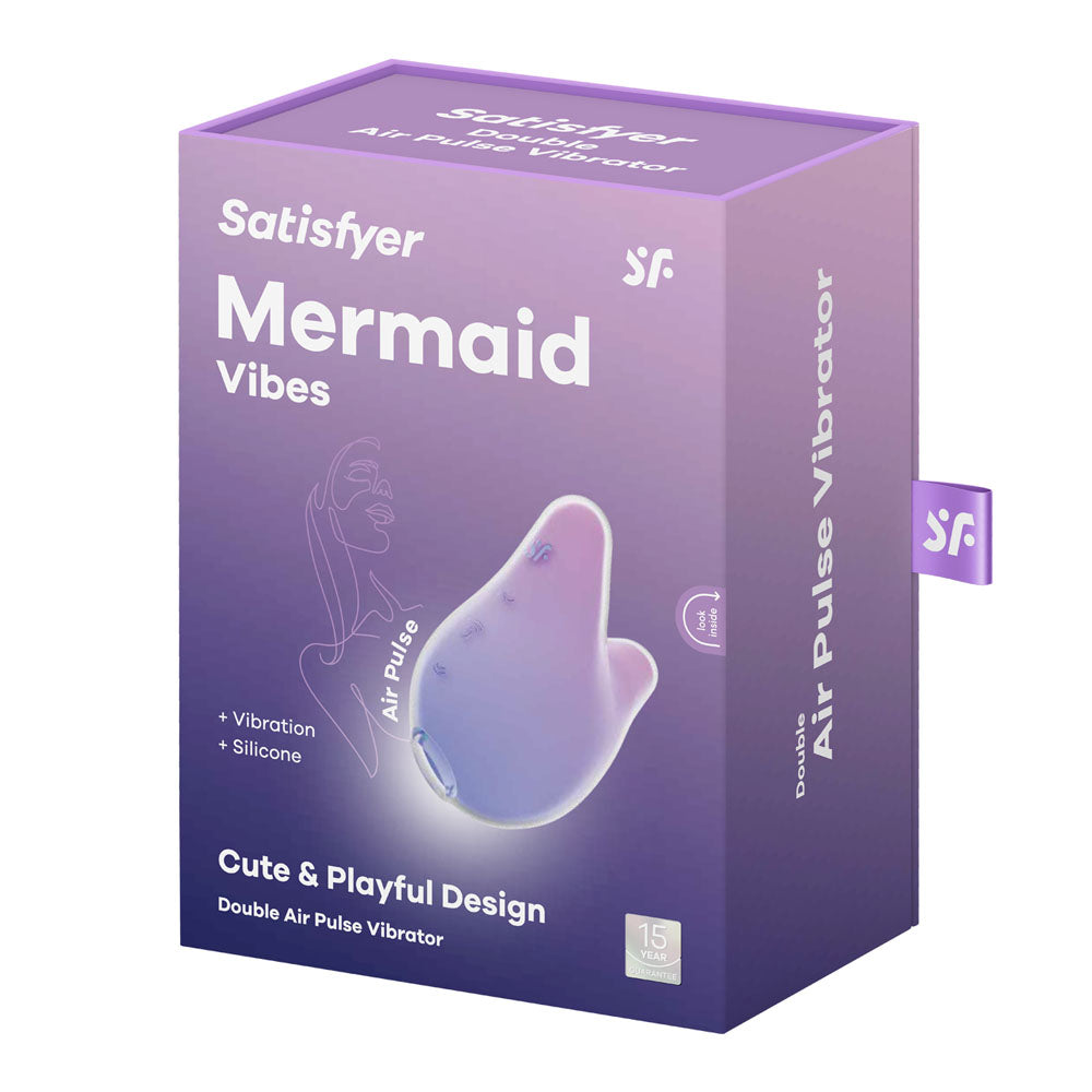 Satisfyer Mermaid Vibes Violet/Pink USB Rechargeable Air Pulse Stimulator