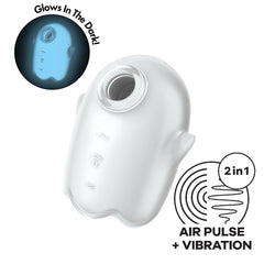 Satisfyer Glowing Ghost Air Pulse Clit Stim - White
