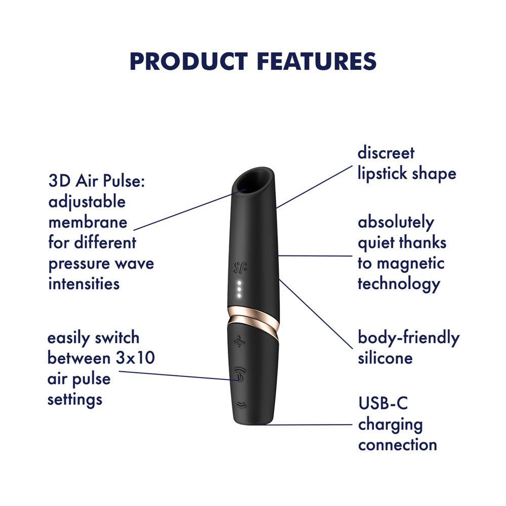 Satisfyer Perfect Kiss -  USB Rechargeable Air Pulse Stimulator