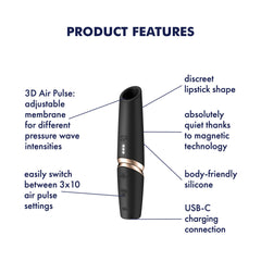 Satisfyer Perfect Kiss -  USB Rechargeable Air Pulse Stimulator