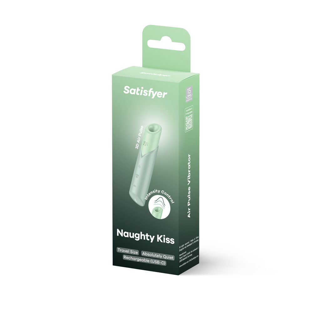 Satisfyer Naughty Kiss - Mint  USB Rechargeable Air Pulse Stimulator