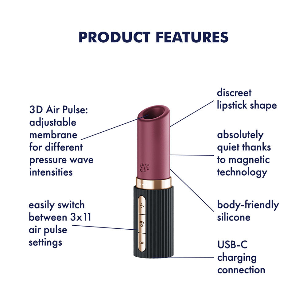 Satisfyer Pro 2 Kiss - /Black USB Rechargeable Air Pulse Stimulator