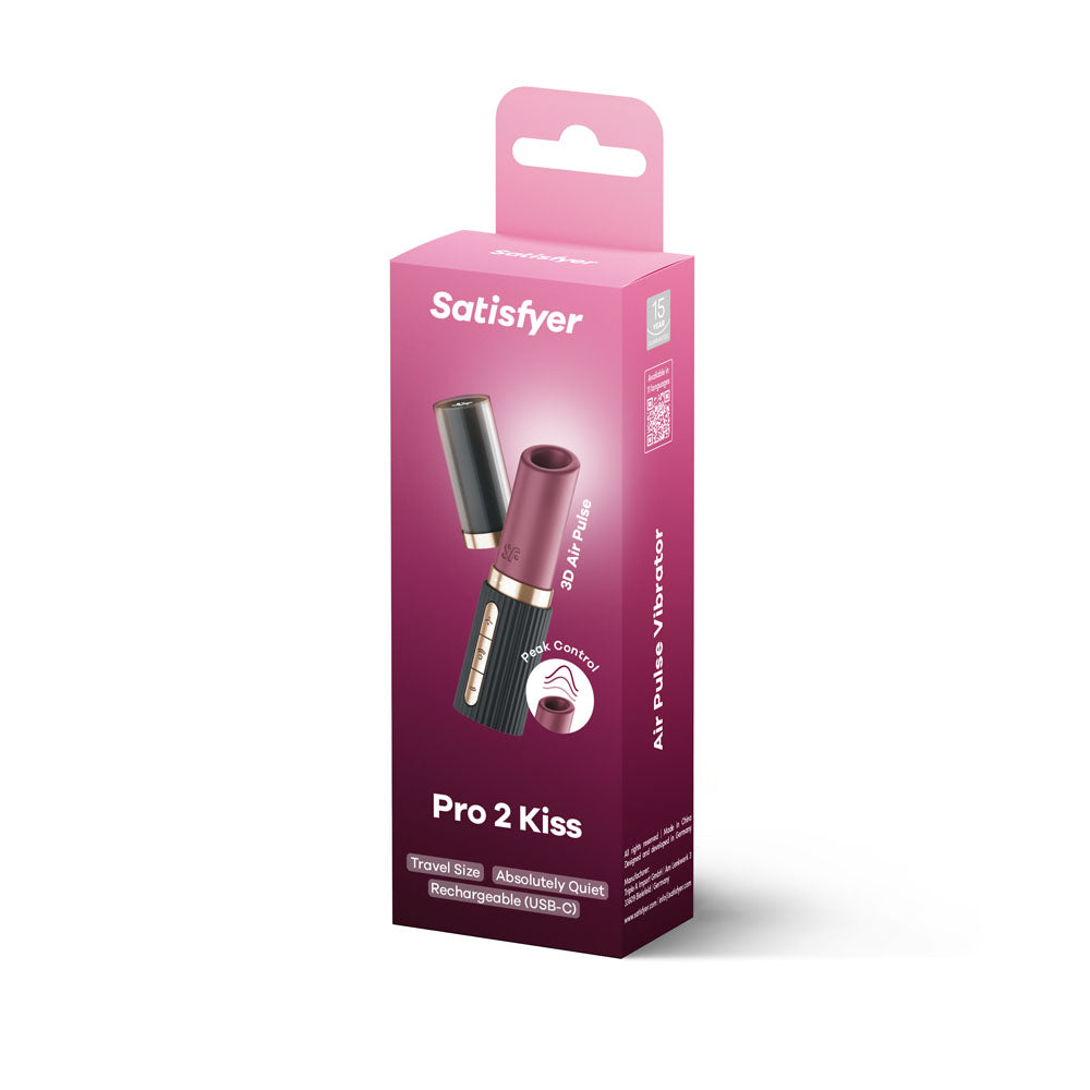 Satisfyer Pro 2 Kiss - /Black USB Rechargeable Air Pulse Stimulator