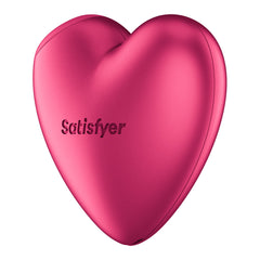 Satisfyer Cutie Heart - Battery Operated - Pink Air Pulsation Stimulator with Vibration