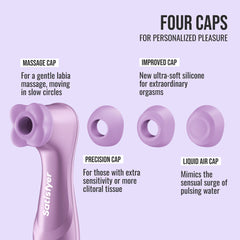 Satisfyer Pro 2 Generation 4 - Amethyst - Amethyst Touch-Free USB-C Rechargeable Clitoral Stimulator with App Control