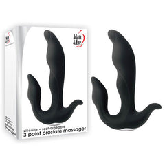 Adam & Eve 3-Point Prostate Massager -  USB Rechargable Vibrating Prostate Massager