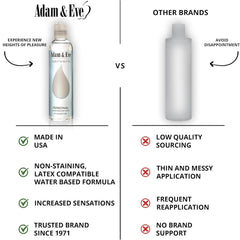 Adam & Eve Personal Water Based Gel Lubricant - 237 ml (8 oz) Bottle