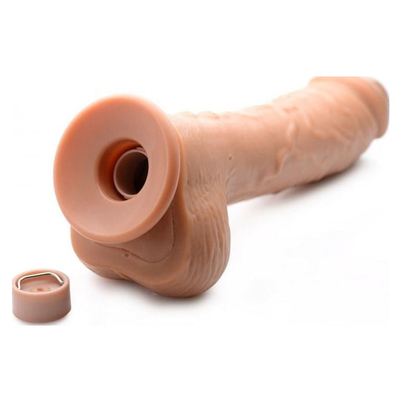 8.5in Dual Density Squirting Dildo Medium w Remote - Shhh...