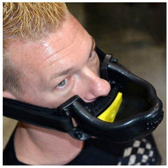 Piss Trough Mouth Gag with changeable inserts - Black or Red