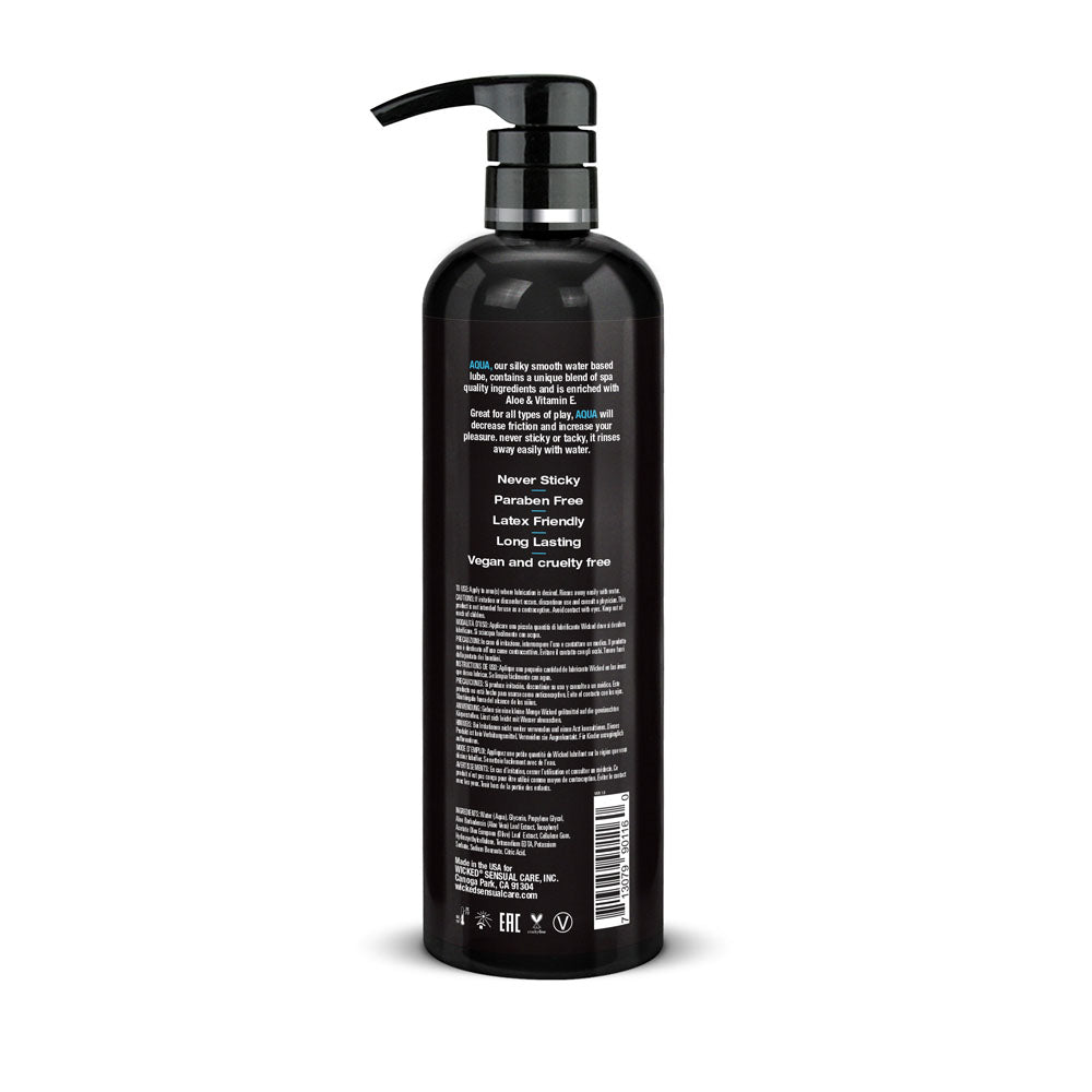 Wicked Aqua Water Based Lube - 470ml