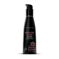 Wicked Aqua Birthday Cake - Birthday Cake Flavoured Water Based Lubricant - 120 ml (4 oz) Bottle