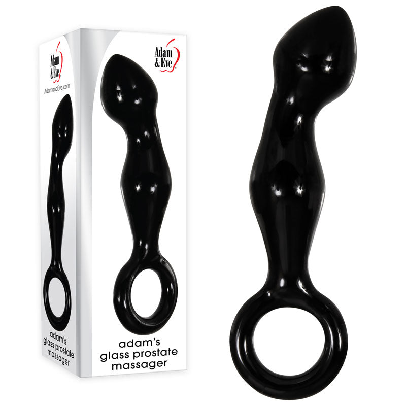 Adam & Eve Adam's Glass Prostate Stimulator 16.6 cm - Black