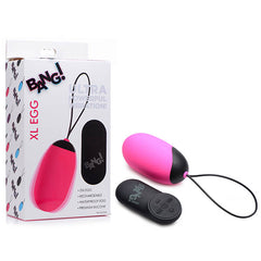 Bang! XL Silicone Vibrating Egg with Wireless Remote - Pink