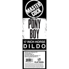 Master Cock Pony Boy - Black 43 cm (17'') Horse Dong