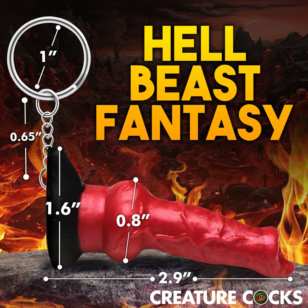 Creature Cocks Hell-Hound Novelty Dildo Keyring