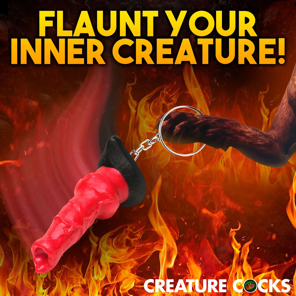 Creature Cocks Hell-Hound Novelty Dildo Keyring