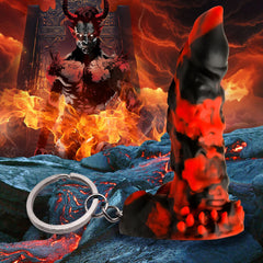 Creature Cocks Fire Demon Novelty Dildo Keyring