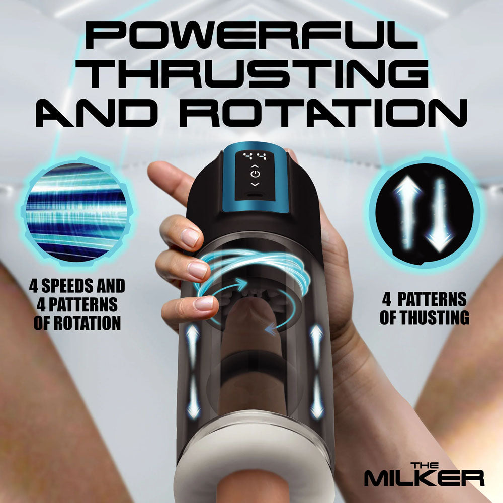 LoveBotz The Milker Roto-Stroke - USBR Thrusting & Rotating Male Masturbator