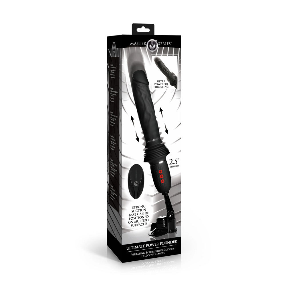 Master Series Ultimate Power Pounder -  30 cm USB Rechargeable Thrusting Vibrator