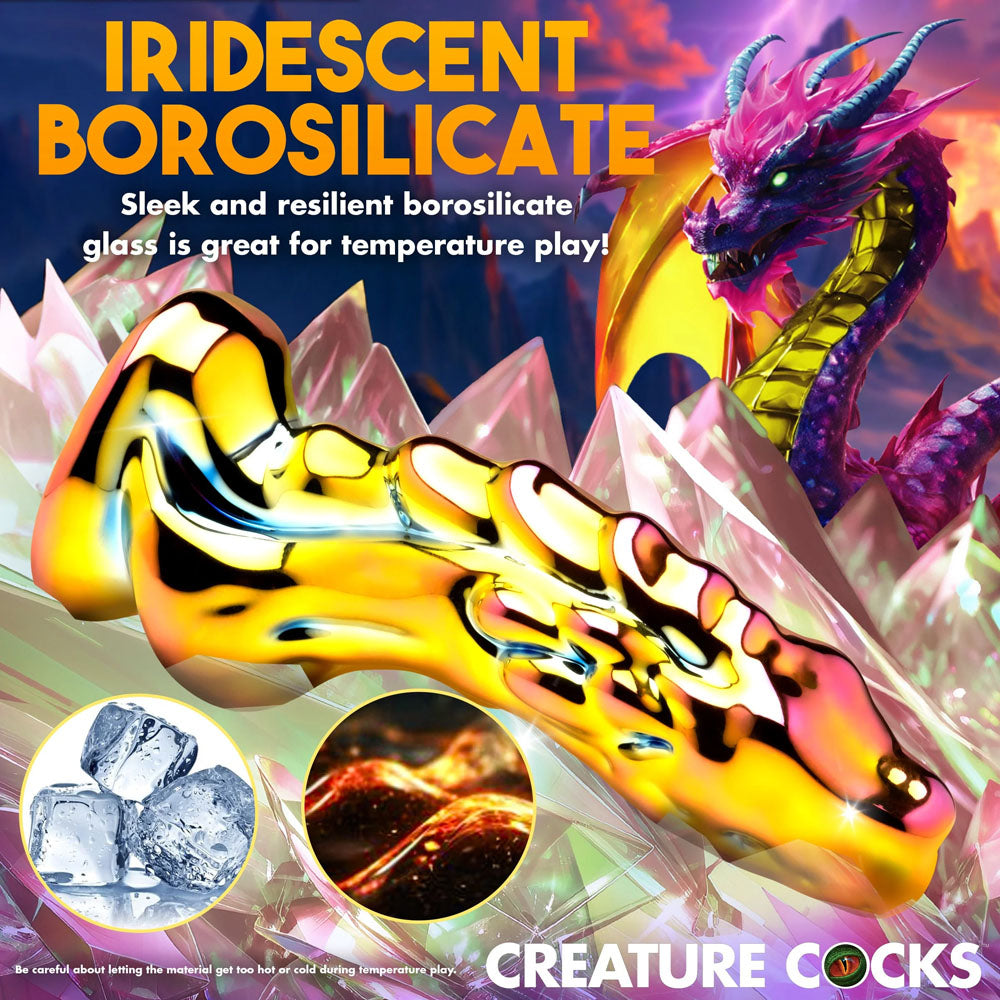Creature Cocks Dragon Glass -  15.7 cm Glass Fantasy Dildo