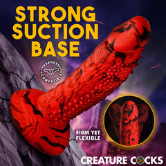 Creature Cocks Gojira - Red/Black 18.5 cm Fantasy Dildo