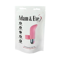 Adam & Eve Silicone Rechargeable Finger Vibe - Pink