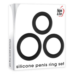Adam & Eve Silicone Penis Ring Set - Shhh...