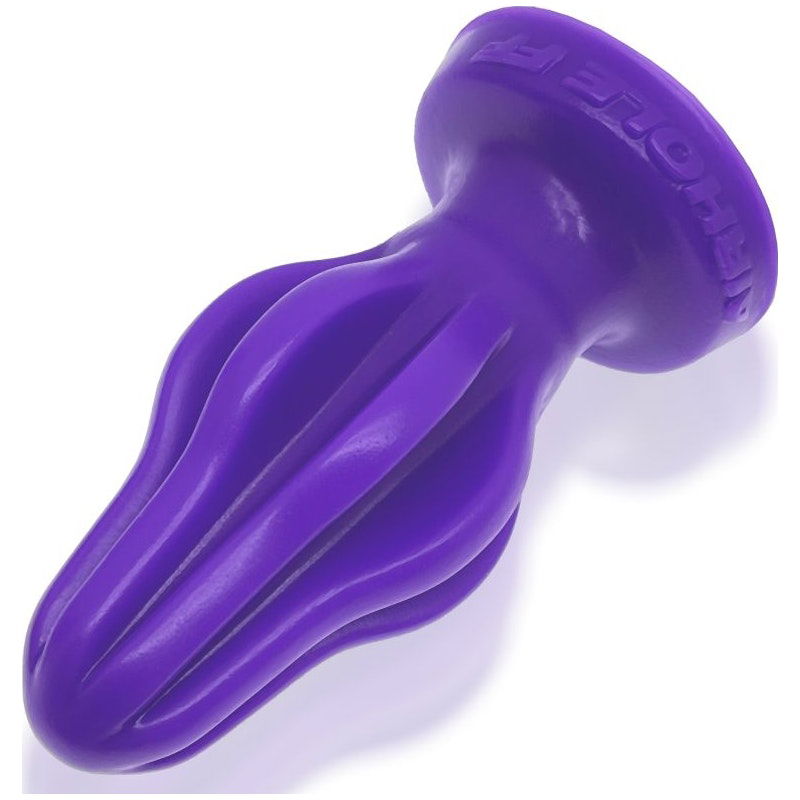 Airhole-2 Finned Buttplug Eggplant - Medium - Shhh...