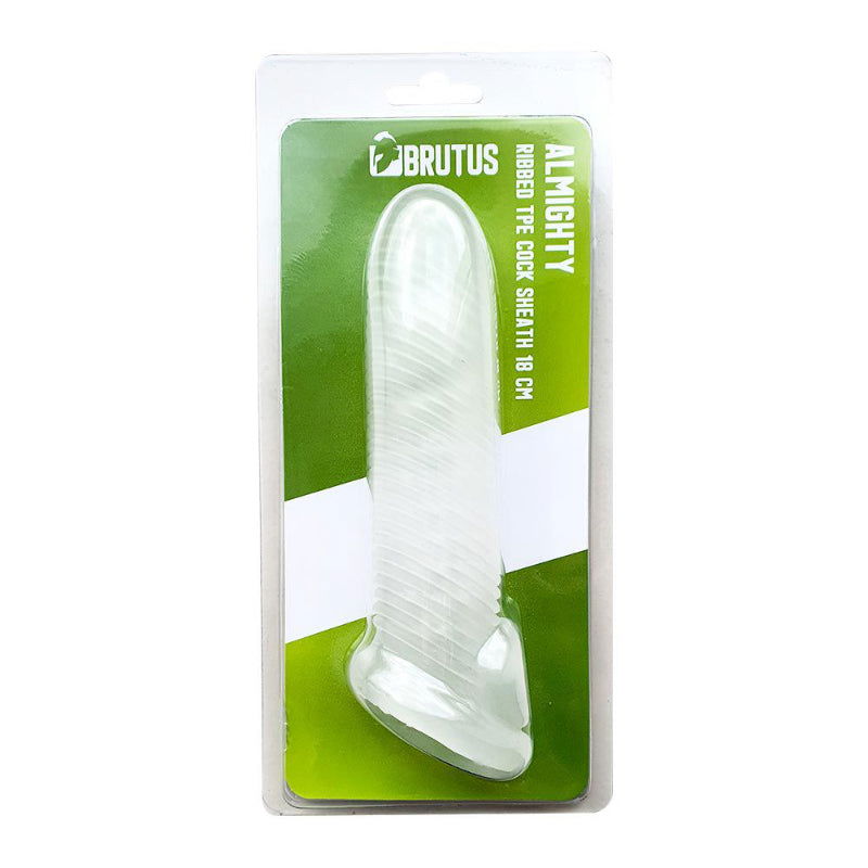 Almighty Ribbed Cocksheath 18cm - Shhh...