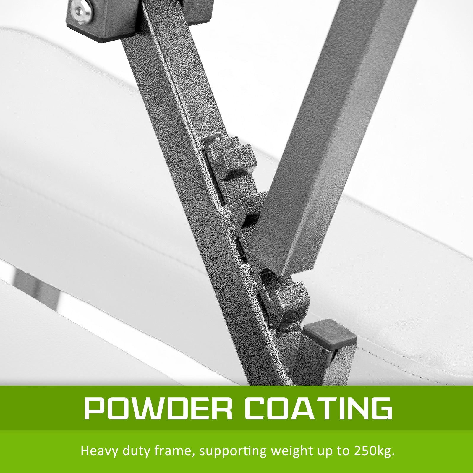 Aluminium portable chair for massage, medical fetish or BDSM - WHITE - Shhh...