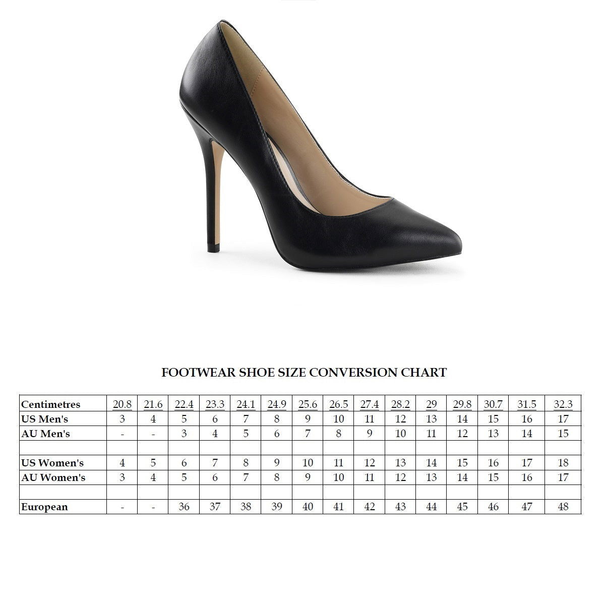 Amuse 20 Classic Pump with 5 inch heel - Matt Black - Shhh...