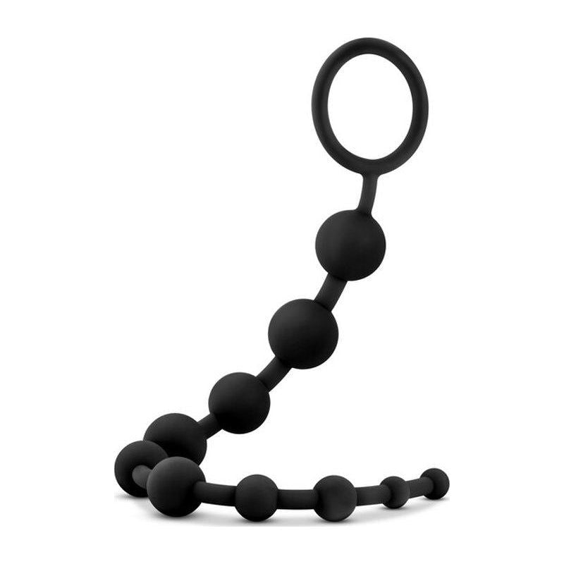 Anal Adventures Platinum Silicone 10 Anal Beads - Shhh...