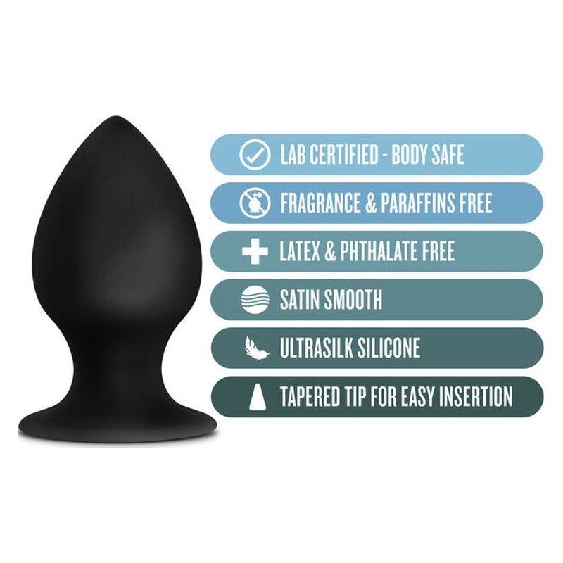Anal Adventures Platinum Silicone Anal Stout Plug Large - Shhh...