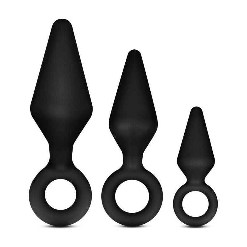 Anal Adventures Platinum Silicone Loop Plug Kit - Shhh...